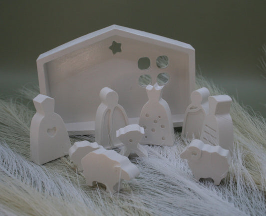 Crèche lumière de Noël